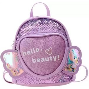 Shinny Angle Wing With Sequence Backpack