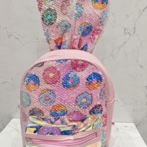 Bunny Rabbit Sequence Glittery Leather Backpack