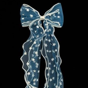 Glittery Star Bow Hairclip