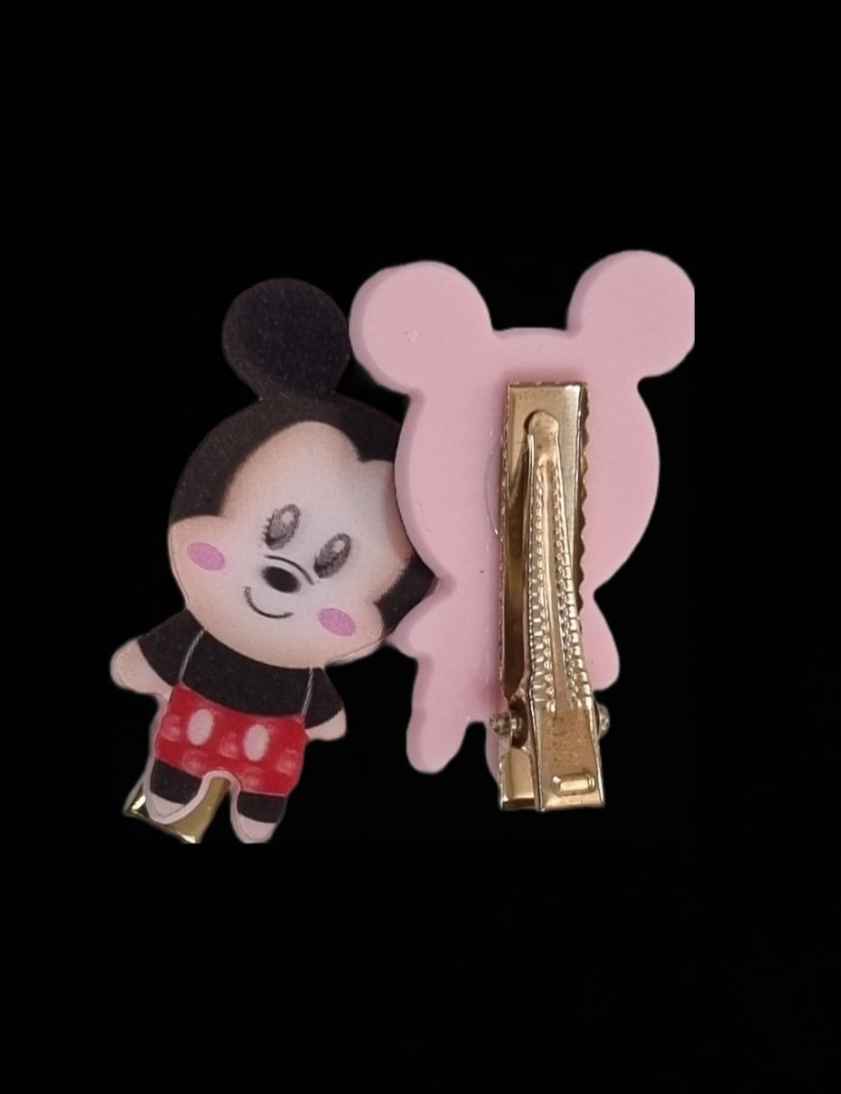 3D Double Color Reflected Character Hairclips - Image 7