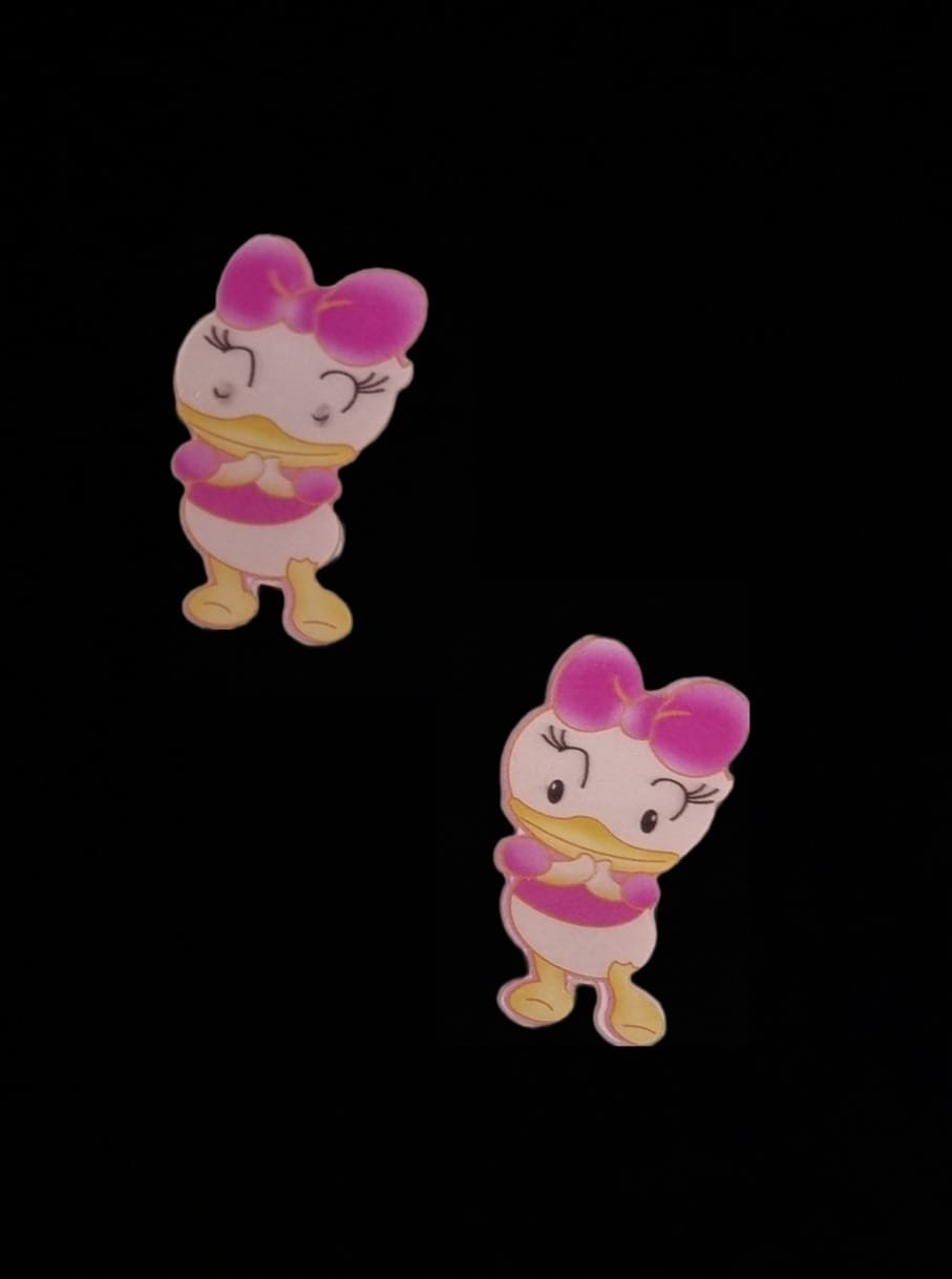 3D Double Color Reflected Character Hairclips - Image 8