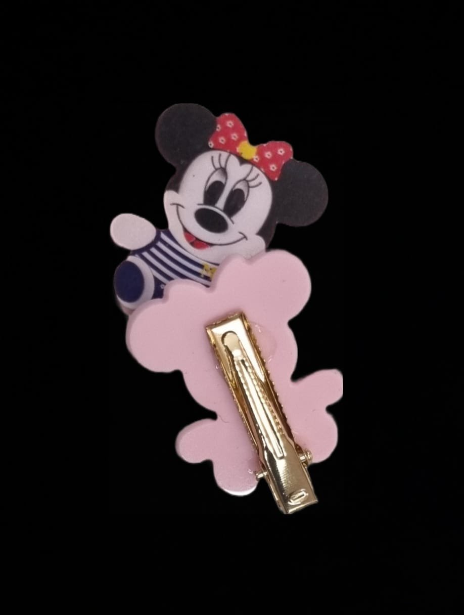 3D Double Color Reflected Character Hairclips - Image 10