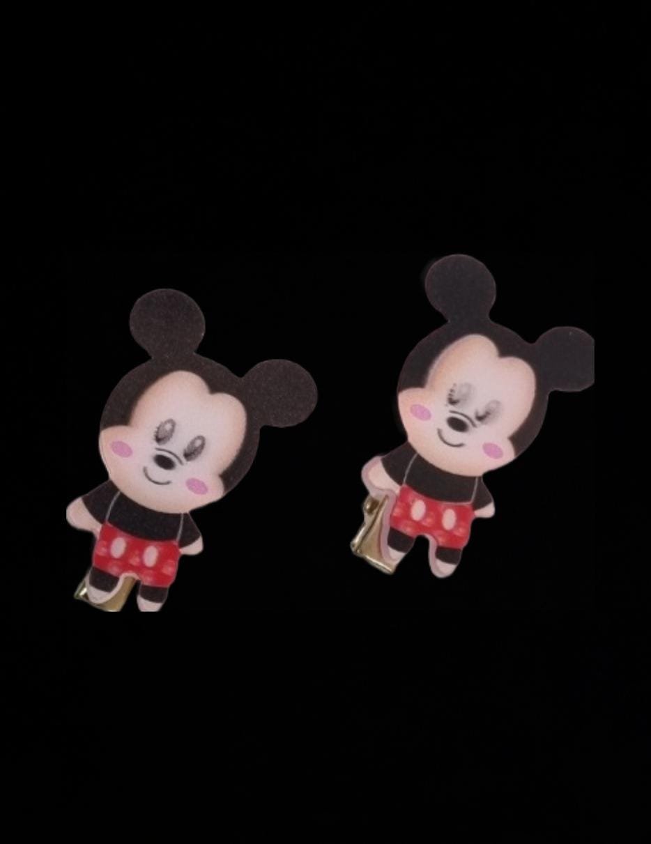 3D Double Color Reflected Character Hairclips - Image 11