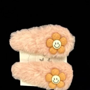 Super Soft furry Hairclip with character