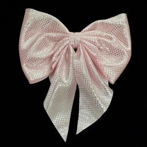Glittery Shimmery Bow Hair Clips