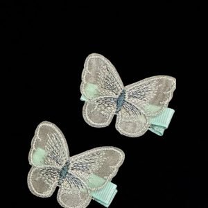 Handwork Embroidery Butterfly Hair Clip